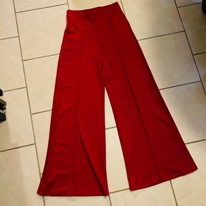 Red Flare/Wide Leg Pants